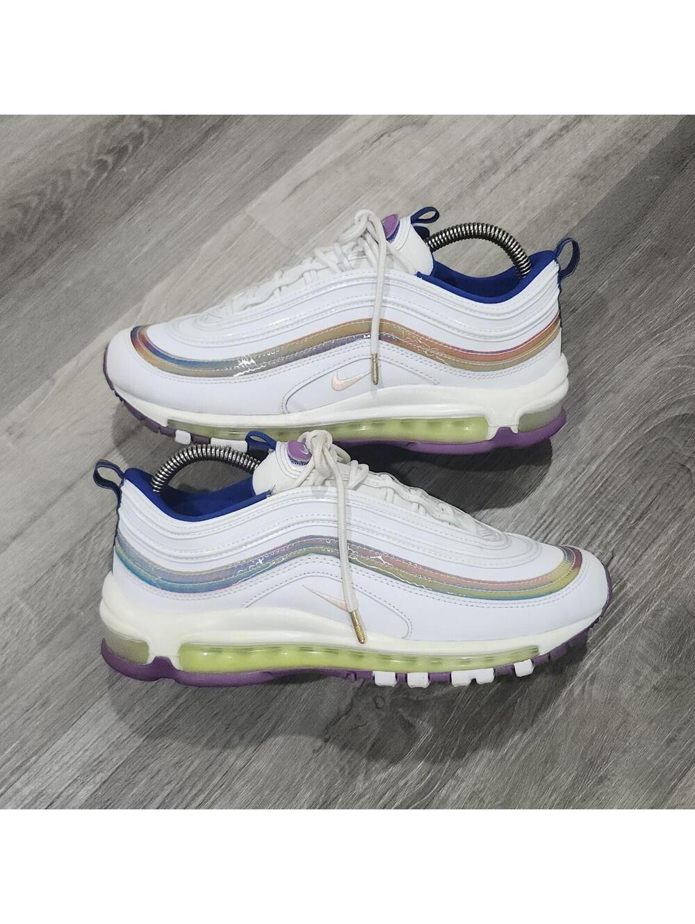 Nike Air Womens Max 97 SE Easter Iridescent Rainbow CW2456-100 Size 9
